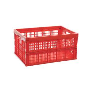 Solución de Almacenamiento para Minoristas, Caja de Plástico Perforada Plegable de 42 Litros, Contenedor Plegable Práctico - Product Image 1