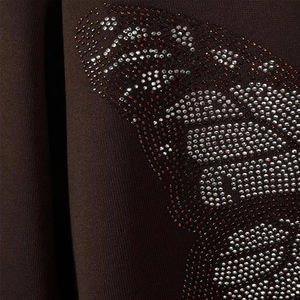 2025 personalizado Hip Hop Rhinestone Hoodie hombres Zip Up 400 GSM Fleece Rhinestones Hoodie Oversized Streetwear Zipper Men's Hoodie - Product Image 6