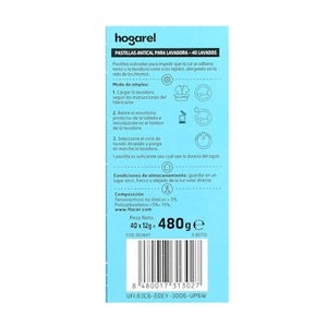Pastiglie Anticalcare per Lavatrice Hogarel 40 Unità - Product Image 3