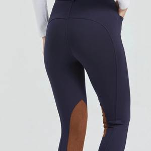 2025 nuevo diseño pantalones de montar a caballo 100% mallas de algodón para mujeres ropa ecuestre entrenamiento deportivo ropa de montar a caballo - Product Image 2