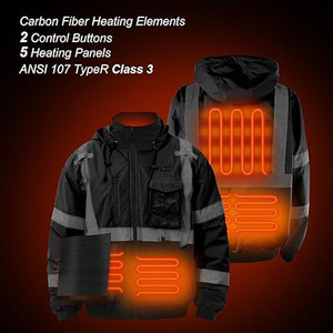 Safety <b>Work</b> Wear <b>Jacket</b> Winter Safety <b>Jacket</b> Custom logo Printing 3m Reflective <b>Construction</b> Safety <b>Jackets</b> Made by Dress Sports - Product Image 5