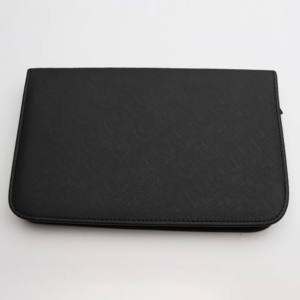 Étui à ciseaux en cuir noir sac pliable avec logo personnalisé pour toilettage d'animaux et cisailles de coiffeur - Product Image 5