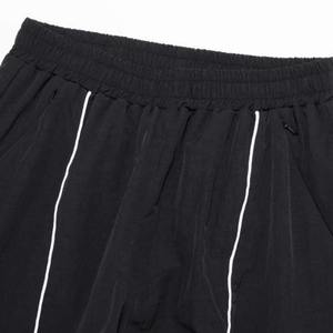 High Quality polyester Custom Streetwear Adjustable <b>Wide</b> <b>Leg</b> Baggy Track Pants <b>Mens</b> Athletic Nylon Track Pants - Product Image 4