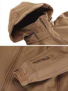 Chaqueta Softshell Nueva, Diseño Personalizado, Ropa de Trabajo de Invierno para Hombre, Cortavientos, Impermeable, Forrada de Forro Polar, con Cierre - Product Image 5