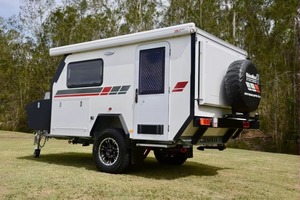 Remolque de Viaje Plegable Moderno y Ligero, Remolque de Campamento con Suspensión Independiente, Impermeable, RV para Acampar - Product Image 2