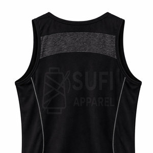 เสื้อกั๊กออกกำลังกายแบบถักสำหรับผู้ชายผ้าฝ้าย100% ระบายอากาศได้ดีมีสไตล์ - Product Image 4