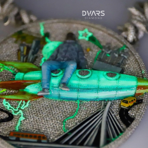 Colgante Iced para Hombre de Plata de Ley 925 Bañado en Oro con Diamante Cultivado en Laboratorio, Letra Personalizada Estilo Hip Hop, Colgantes de Cohete, Regalo para Él, Fiesta - Product Image 3