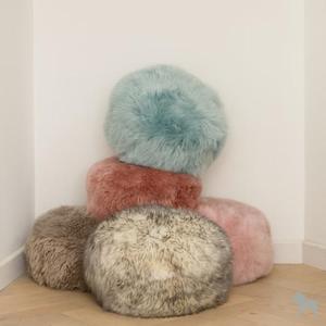 Moroccan <b>Leather</b> Pouf Handmade Ottoman Footstool Traditional Handcrafted <b>Pouffe</b> Home Decor Boho Ottoman Seat Living Roo - Product Image 1