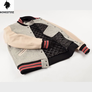 Veste universitaire en laine confortable pour hommes hiver chaud Letterman coupe-vent à prix raisonnable tissu léger - Product Image 3