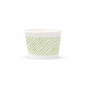 Gobelets en carton ondulé simple paroi 120cc - Emballage économique personnalisé pour la restauration rapide - Impression CMYK biodégradable 2 couleurs - Product Image 1