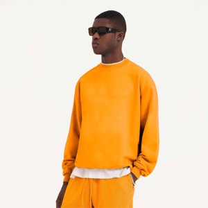Sudadera de manga larga para hombre, jersey de cuello redondo, suave algodón, Polar, cálido, cómodo, informal, elegante, Top - Product Image 4