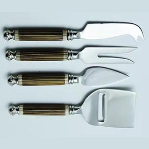 Rebanadora de queso y alimentos con tablero Cocina de acero inoxidable Metal Herramientas de selección personalizadas Logotipo de serigrafía Manija del paquete del hotel - Product Image 4