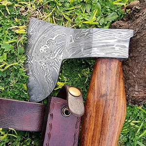 Steel Craft International High Quality Hand Forged Damascus Steel Tomahawks <b>Axe</b> Head Ash <b>Wood</b> Handle Felling Design for Camping - Product Image 1
