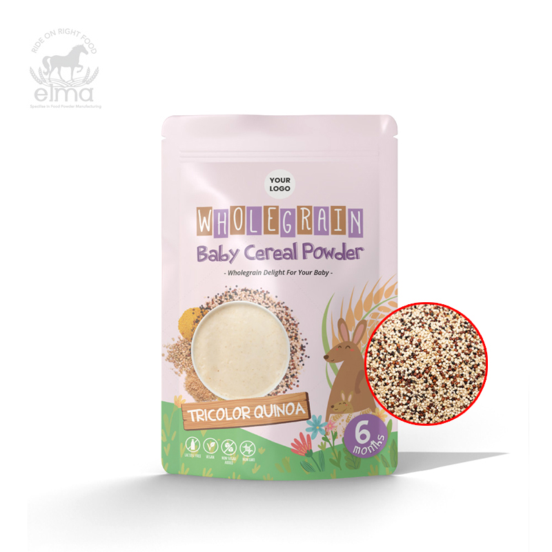 Malaisie Vente chaude Quinoa Multigrain Céréales Poudre Alimentaire pour Bébé Peut Être Mélangé avec Purées de Fruits et Légumes