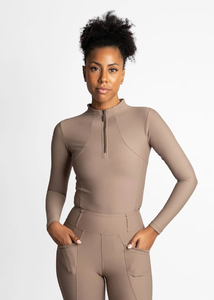 Camiseta de equitación atlética para mujer, ligera, transpirable, de secado rápido, tejido elástico, ropa de equitación de verano - Product Image 4