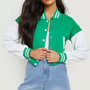 Nouvelle arrivée, veste courte en chenille brodée de haute qualité pour femmes, veste universitaire sur mesure pour femmes - Product Image 4