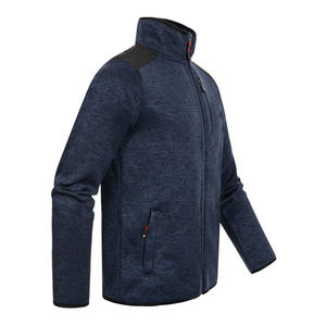 Veste polaire classique à col montant et fermeture éclair pour homme, vente en gros, tissu doux, chaud et respirant, vêtements d'hiver - Product Image 4