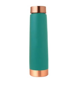 Bouteille en cuivre pur de qualité d'exportation pour l'eau potable du fabricant indien de bouteille d'eau en cuivre à vendre échantillon gratuit. - Product Image 4