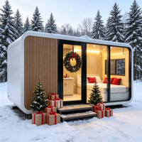 Cabane Apple de Noël 13 m² – Maison Modulaire Préfabriquée avec Salle de Bain Prête pour le Glamping Hôtelier
