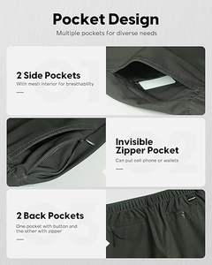 Shorts de sport pour hommes les plus vendus, shorts Adi-da-s, shorts à séchage rapide, shorts couleur pierre - Product Image 4