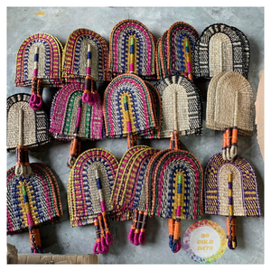 Éventail en herbe de mer tissé à la main, écologique, avec forme portable, adapté aux événements sur le thème tropical, cérémonie en plein air - Caryln - Product Image 5