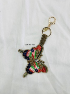 ห่วงคล้องรูปผีเสื้อทำด้วยมืออุปกรณ์เสริมเสน่ห์ของกระเป๋าลูกปัดห่วงนิรภัยส่งเสริมการขาย - Product Image 2