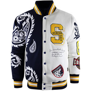 Blouson de baseball d'hiver en gros, coupe-vent personnalisé à séchage rapide, blouson universitaire unisexe imperméable grande taille avec col montant - Product Image 1