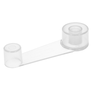 Adhesive Door Stop with Transparent Retainer - Product Image 1