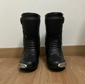 High Quality Genuine Leather Mid-Calf Waterproof Motorbike Shoes with Canvas <b>Upper</b> New Design Outdoor Use - Product Image 3