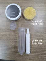 Pommeau de douche filtrant chlore et sédiments Ionpolis Family Bathroom Water Edition pour une pureté quotidienne