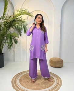 Exclusive Rayon Handwork <b>Kurti</b> Stylish Ethnic Apparel for Weddings Festive Occasions Office & Everyday Fashion - Product Image 2