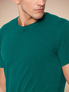 T-shirts en bambou pour hommes à motif imprimé uni et uni avec demi-manches et col rond de différentes couleurs, tailles et styles - Product Image 5