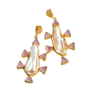 Pearl Long Earring Manufacturers and Suppliers of Fashion Jewelry Unique Designer Handcrafted Jewellery Wholesalers 2024 Trend