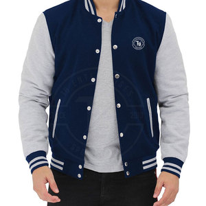 Veste Letterman élégante pour hommes de haute qualité 100% coton Design unique avec col montant - Product Image 3