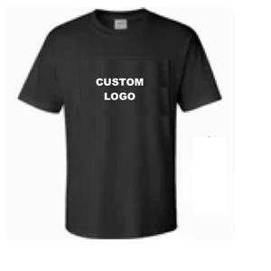 Camiseta de algodón de alta calidad en relieve, camisetas de gran tamaño lisas con cuello redondo para hombre, camiseta personalizada con logotipo estampado en relieve en 3D para hombre - Product Image 5