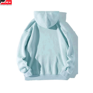 Meilleures ventes Pull-over à capuche personnalisé de couleur unie avec impression bouffante Vêtements d'hiver chauds avec col à capuche Sweats à capuche pour hommes teints en couleur unie - Product Image 5