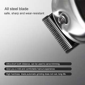 Cortadora de Pelo Inalámbrica Profesional, Kit de Afeitado, Alimentación USB, Carcasa de Acero Inoxidable, Recortadora de Barba para Hombre - Product Image 4