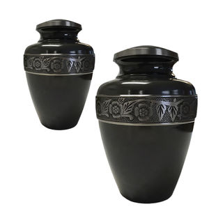 Venta al por mayor Cremación Ataúd Urnas Suministros funerarios OEM Personalizado Artesanía Metal Cenizas Almacenamiento Olla Exportador Nuevo - Product Image 6