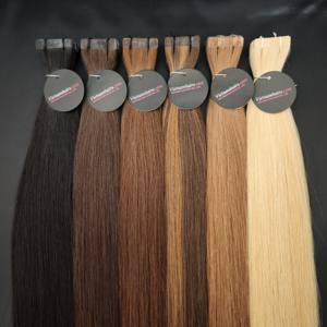 100% Vierge Vietnamien Remy Cheveux Double Trame Bande-In Naturel Blonde Style Droit Brut Non Transformé Extensions de Cheveux Humains - Product Image 1