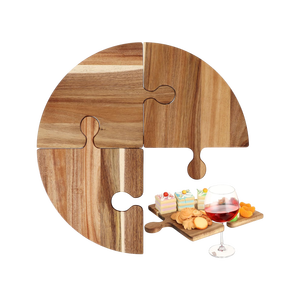 Artículo Popular: Juego de 4 Tablas de Madera Encajables Ecológicas para Servir, Tablas de Charcutería, Tablas para Aperitivos, Tablas de Cortar para Fiestas - Product Image 1