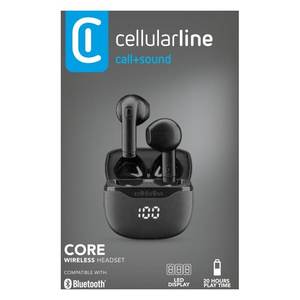 Écouteurs TWS CORE Bluetooth avec microphone, noirs, BTCORETWSK 0971276, sans réduction de bruit, pour ligne cellulaire - Product Image 2