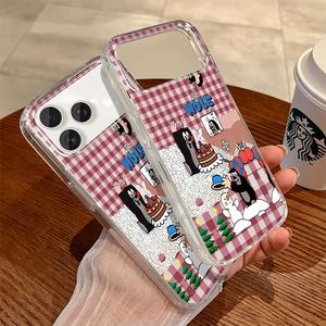 Cover per iPhone 17 16 15 con stampa cartoon in PMMA - Product Image 1