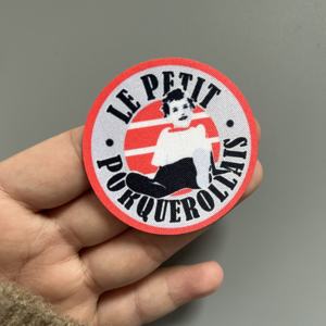 कपड़ों के लिए फैब्रिक लेबल थोक कस्टम पॉलिएस्टर फैब्रिक कढ़ाई सब्लिमेशन ब्लैंक पैच - Product Image 6