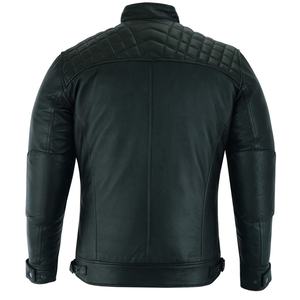 Veste de moto en cuir pour hommes | Veste de motard approuvée CE pour toutes les saisons | Veste d'équitation élégante - Product Image 2