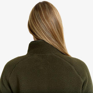 OEM Mujeres Teddy Fleece Jacket Full Zip Warm Thick Polar Fleece Prendas de abrigo para senderismo Camping Uso diario Tela transpirable suave - Product Image 4