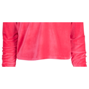 Felpa con Cappuccio Ideology per Ragazze, Taglia Grande, in Velluto Rosa, con Cerniera e Motivo a Tinta Unita, per Bambini, Primavera e Autunno - Product Image 3