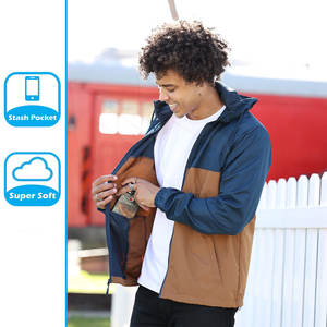 OEM personalizado chaquetas al aire libre impermeable cortavientos ligero chaqueta cortavientos para los hombres - Product Image 5