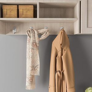 Silver With Antique Style Coat <b>Hooks</b> <b>Wall</b> Mounted Single Prong Robe <b>Hook</b> <b>for</b> Hanging Towel <b>Hooks</b> With Screw <b>for</b> Bags Hat Scarf - Product Image 4