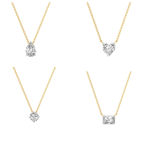 Collier en or massif 14 carats avec diamant de clarté EF cultivé en laboratoire 1cts de haute qualité avec chaîne de couleur VS pour les mariages et les fêtes de femmes - Product Image 4