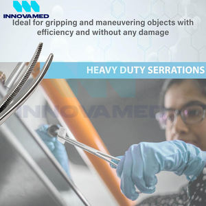 Pinzas de bloqueo de hemostato de alta resistencia de calidad superior Instrumentos quirúrgicos manuales reutilizables de forma curva con soporte en línea - Product Image 2